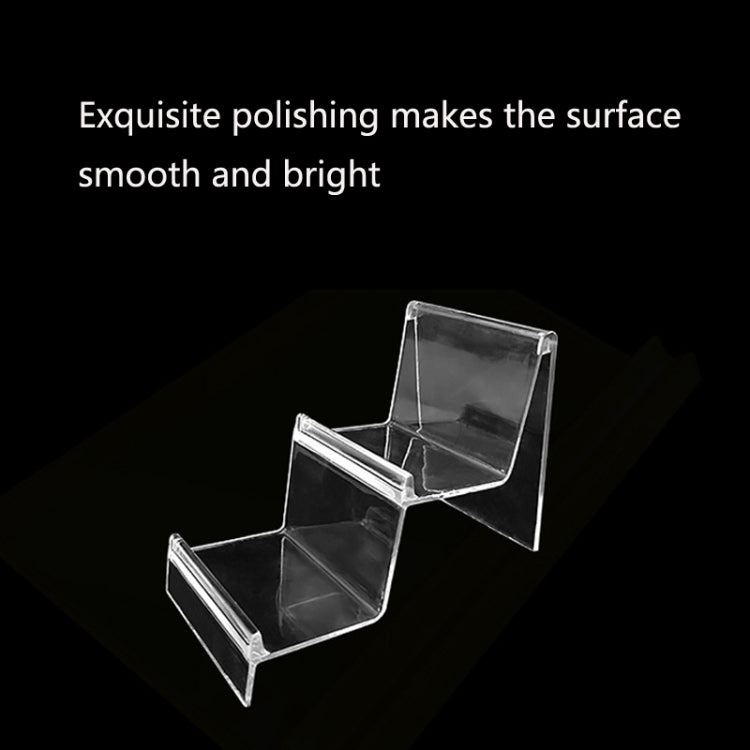 Espositore da banco in plastica per maschere e accessori