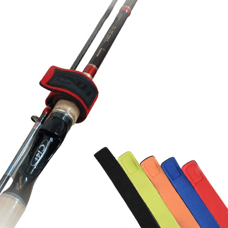 6 PCS Cinghia per canna da pesca antiscivolo in neoprene Cinghia elastica per canna da pesca
