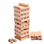 Gioco educativo 54 blocchi di legno per bambini