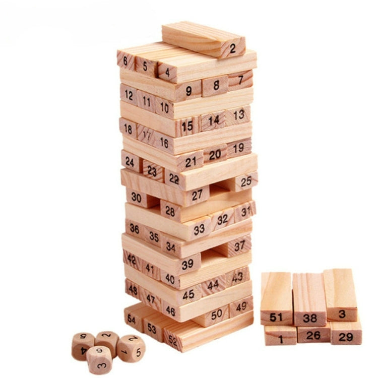 Gioco educativo 54 blocchi di legno per bambini