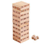 Gioco educativo 54 blocchi di legno per bambini
