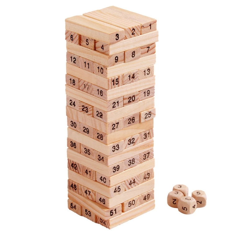 Gioco educativo 54 blocchi di legno per bambini