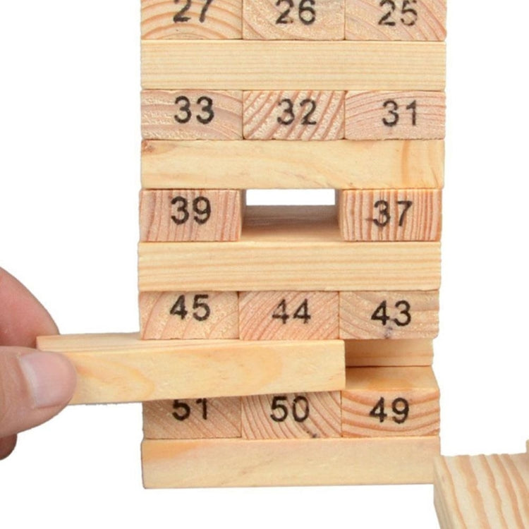Gioco educativo 54 blocchi di legno per bambini