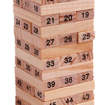 Gioco educativo 54 blocchi di legno per bambini