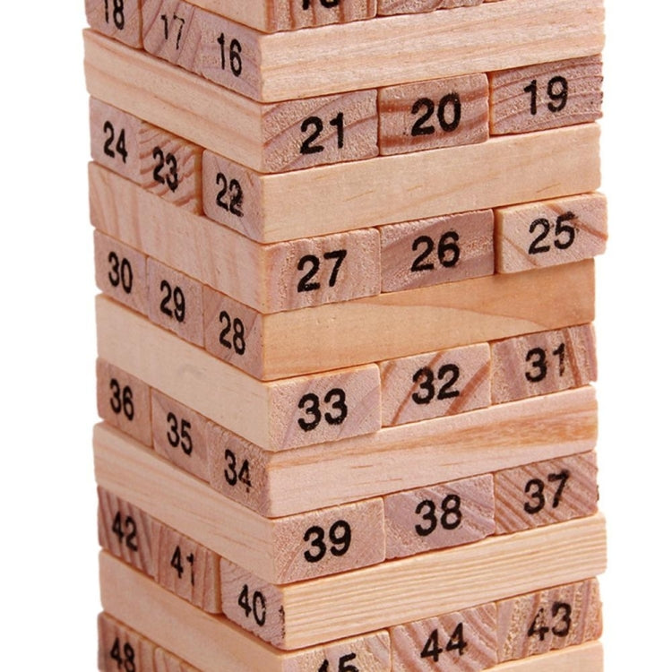 Gioco educativo 54 blocchi di legno per bambini