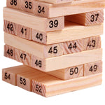 Gioco educativo 54 blocchi di legno per bambini
