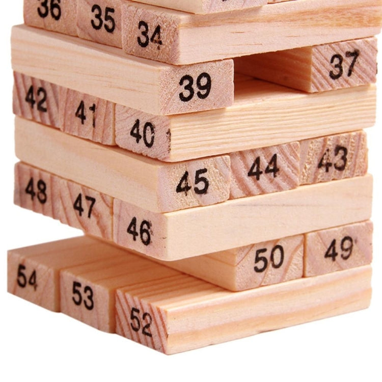 Gioco educativo 54 blocchi di legno per bambini