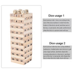 Gioco educativo 54 blocchi di legno per bambini