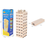 Gioco educativo 54 blocchi di legno per bambini