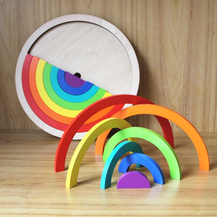 Arcobaleno creativo assemblato Blocchi di costruzione Giocattoli educativi per bambini