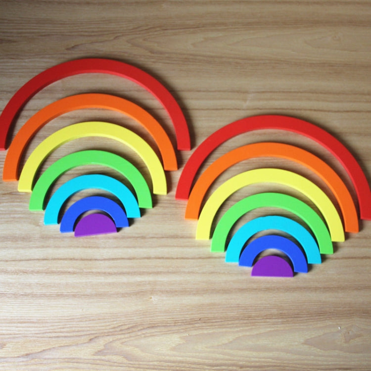 Arcobaleno creativo assemblato Blocchi di costruzione Giocattoli educativi per bambini