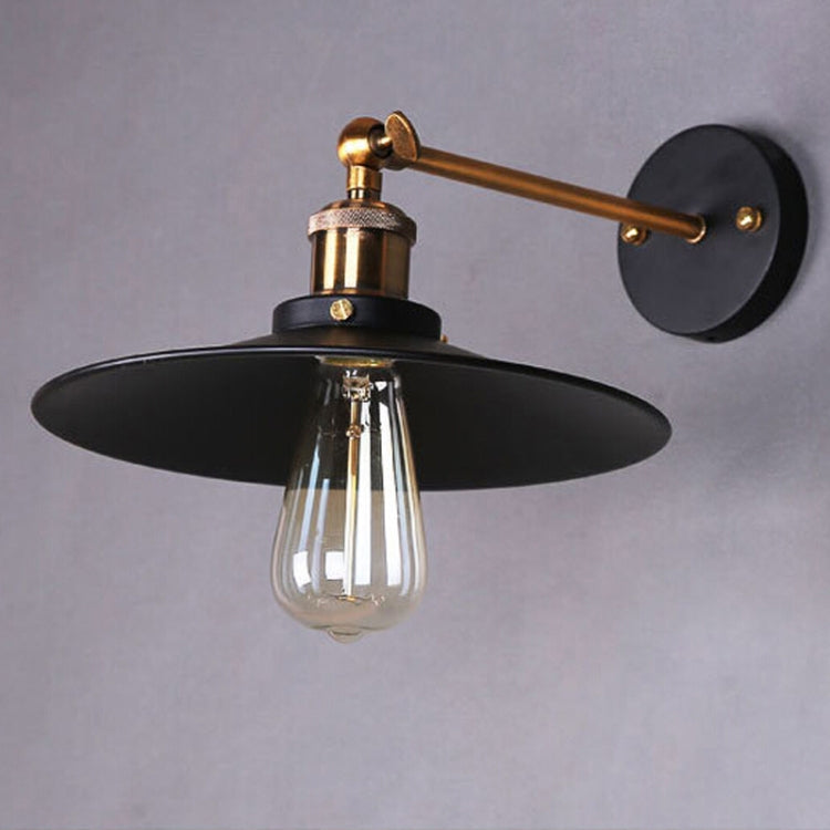 Lampada da parete antica a testa singola in rame puro da soggiorno Lampada da bar alla moda vintage senza lampadine, 22cm, 24cm, 26cm, 30cm