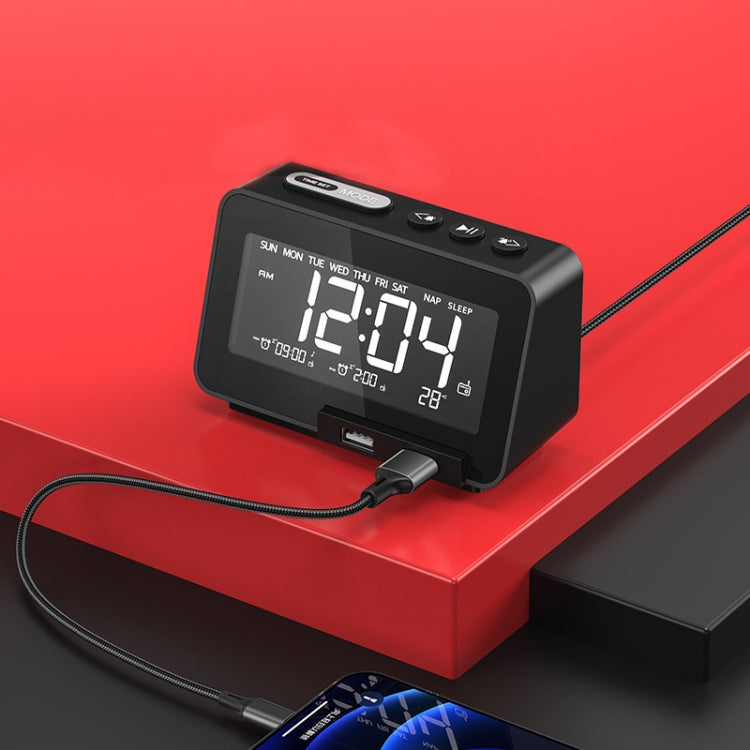 Radiosveglia da tavolo con altoparlante wireless Bluetooth K5, US Plug, EU Plug, UK Plug