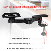 Vaydeer TJ2011 Computer Hand Bracket Mouse Pad Supporto per braccio pigro in metallo Supporto per polso a sbalzo