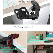 Vaydeer TJ2011 Computer Hand Bracket Mouse Pad Supporto per braccio pigro in metallo Supporto per polso a sbalzo