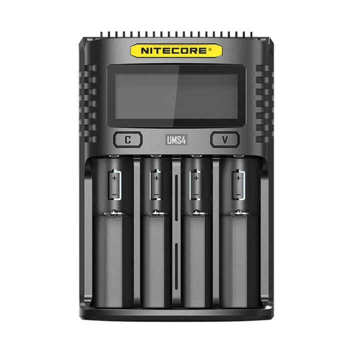 Caricabatterie rapido per batterie al litio NITECORE, spina americana, UMS4, UMS2