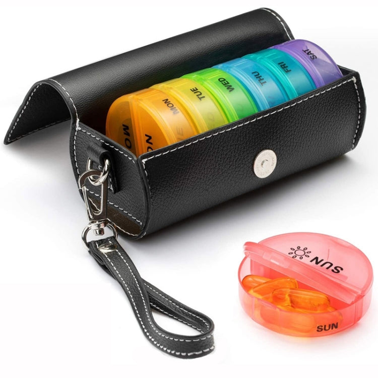 Borsa portapillole portatile in plastica a 14 scomparti per una settimana