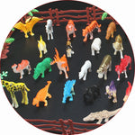 Set 68 modelli dinosauri e animali in plastica