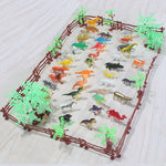 Set 68 modelli dinosauri e animali in plastica