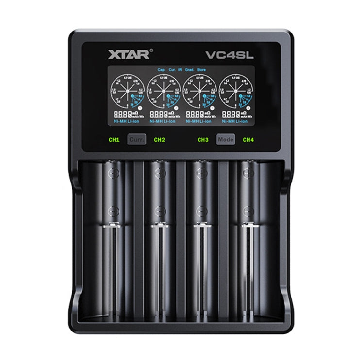 Caricabatterie 4 slot per batterie litio XTAR VC4SL VC4S