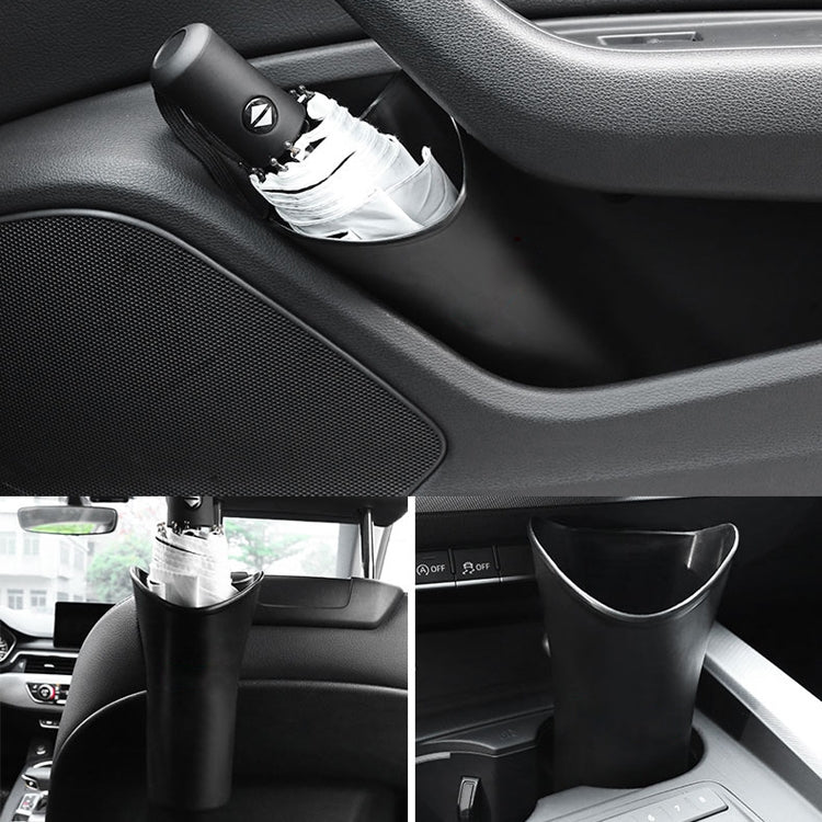 Secchio di stoccaggio impermeabile per portaombrelli per auto da 3 pezzi con clip a gancio, Car Umbrella Storage Bucket