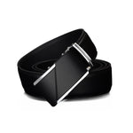 COWATHER CZ025 Cintura con fibbia automatica in pelle bovina a due strati da uomo Fashion Business,Lunghezza：, 110cm, 115cm, 120cm, 125cm, 130cm