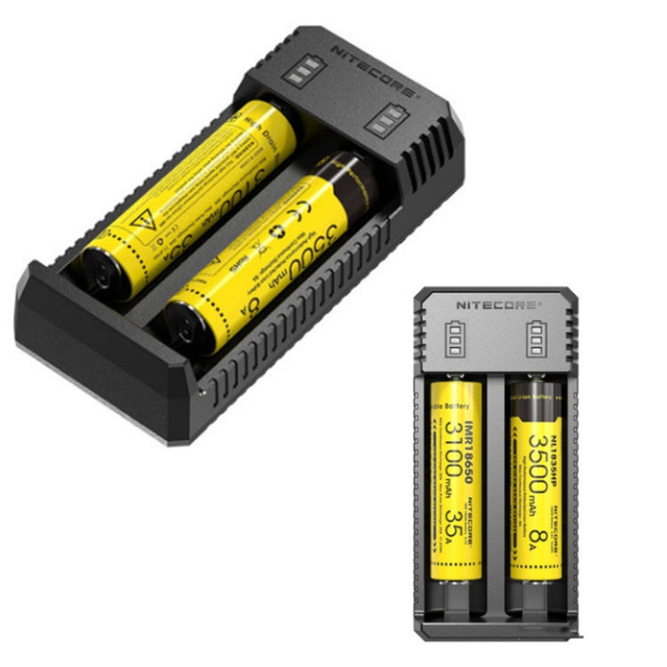 Caricabatterie intelligente doppio slot per batterie al litio