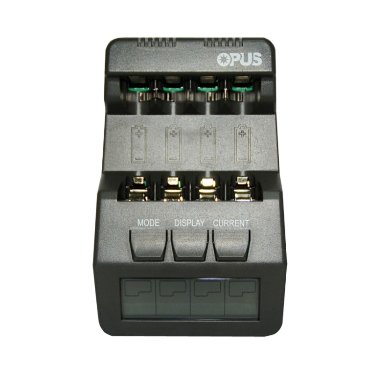 Caricabatterie intelligente OPUS BT-C700 con 4 slot e retroillumi