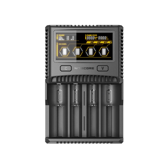 Caricabatterie rapido LCD intelligente a 4 slot NITECORE, SC4