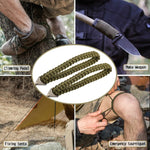 Motoseghe a mano per sport all'aria aperta Corda per ombrello intrecciata Sega tascabile per sopravvivenza in campeggio, Umbrella Rope