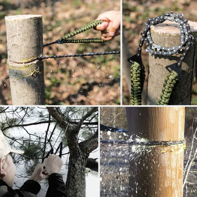 Motoseghe a mano per sport all'aria aperta Corda per ombrello intrecciata Sega tascabile per sopravvivenza in campeggio, Umbrella Rope