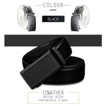 COWATHER CZ032 Cintura da uomo con fibbia automatica casual da lavoro a due strati in pelle, lunghezza:, 110cm, 115cm, 120cm, 125cm, 130cm