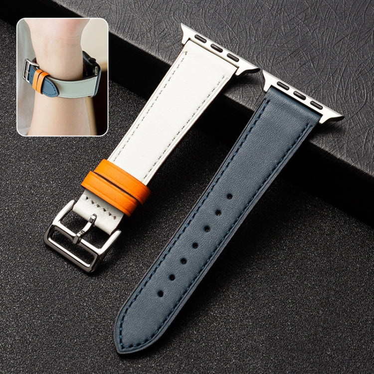 Cinturino per cinturino in pelle di vacchetta da lavoro, For Apple Watch Series 8&7 41mm / SE 2&6&SE&5&4 40mm / 3&2&1 38mm, For Apple Watch Series 6&SE&5&4 44mm / 3&2&1 42mm, For Apple Watch Series 6&SE& 5&4 40mm / 3 & 2 & 1 38mm