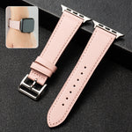 Cinturino per cinturino in pelle di vacchetta da lavoro, For Apple Watch Series 8&7 41mm / SE 2&6&SE&5&4 40mm / 3&2&1 38mm, For Apple Watch Series 6&SE&5&4 44mm / 3&2&1 42mm, For Apple Watch Series 6&SE& 5&4 40mm / 3 & 2 & 1 38mm