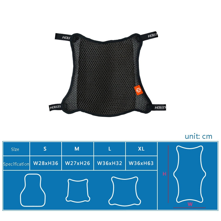 HOUZHI MTZT1010 Cuscino isolante solare per moto Griglia 3D Coprisedile traspirante traspirante, stile:, Single Layer S, Single Layer M, Single Layer L, Single Layer XL, Double Layer S, Double Layer M, Double Layer L, Double Layer XL