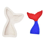 Stampo in silicone liquido per mini coda di sirena da 5 pezzi, Small (Pink) 15-95, Large (Pink) 15-94, Small (Gray) 15-95, Large (Gray) 15-94