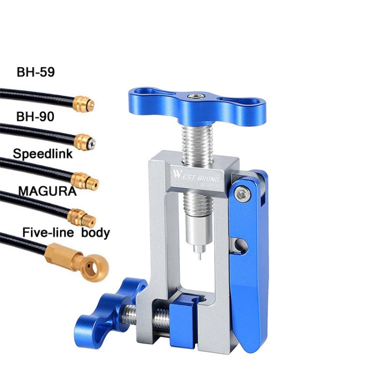 WEST BIKING YP0719252 Strumento per l'installazione dell'ago dell'olio per biciclette Strumento per la riparazione del jack per tubi da bicicletta, WEST BIKING YP0719252