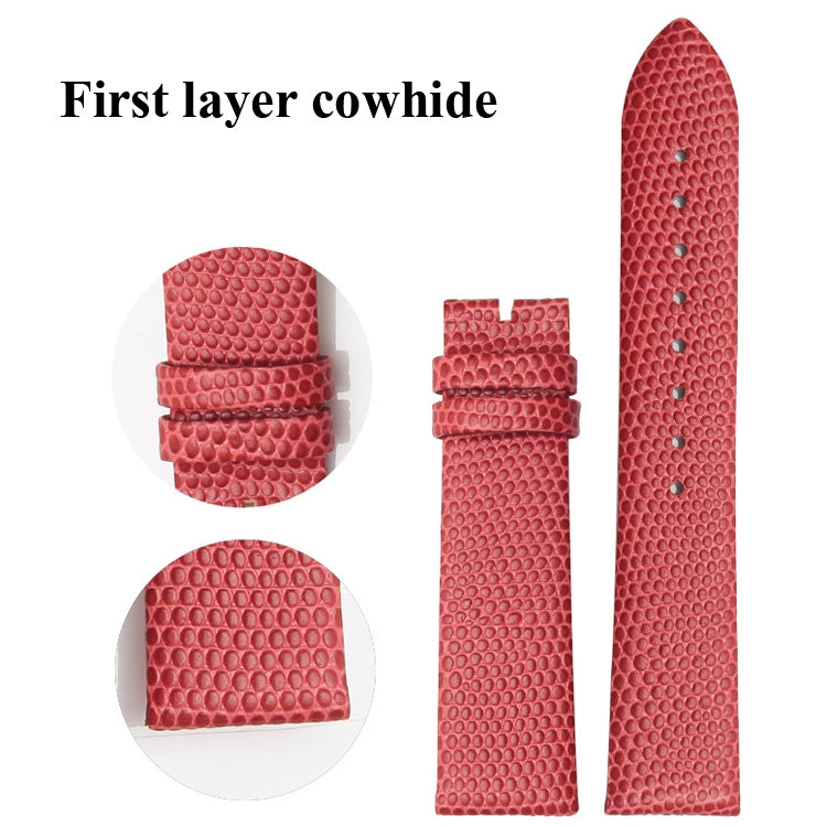 Catena Sottile Dell'orologio Con Cinturino In Vitello Motivo Lucertola, Strap Width  12mm, Strap Width  14mm, Strap Width  16mm, Strap Width  18mm, Strap Width  20mm