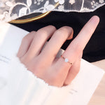3 PCS Anello da donna in acciaio al titanio con diamante incastonato con diamante singolo a sei griffe molto fine, US Size 3, US Size 4, US Size 5, US Size 6, US Size 7, US Size 8, US Size 9, US Size 10