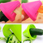 Imbuto da cucina modello affettatrice a spirale affettatrice per verdure e carota, Carrot Cutter(Green), Carrot Cutter(Red)