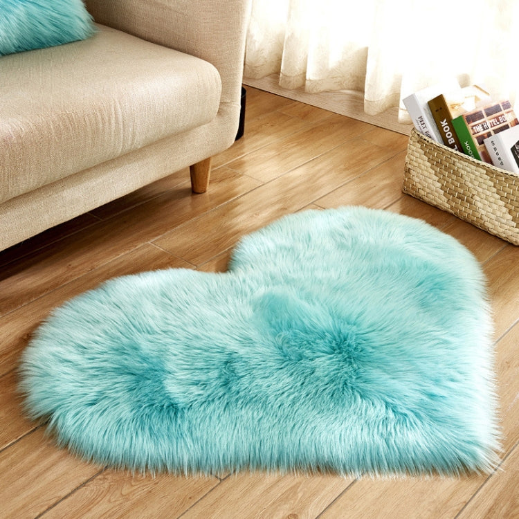 Tappeti Love Heart Tappeti in lana artificiale Pelle di pecora Tappeto peloso Tappetino finto Pelliccia Semplice Tappeto soffice e morbido Tapetes, 50*60cm, 70*90cm