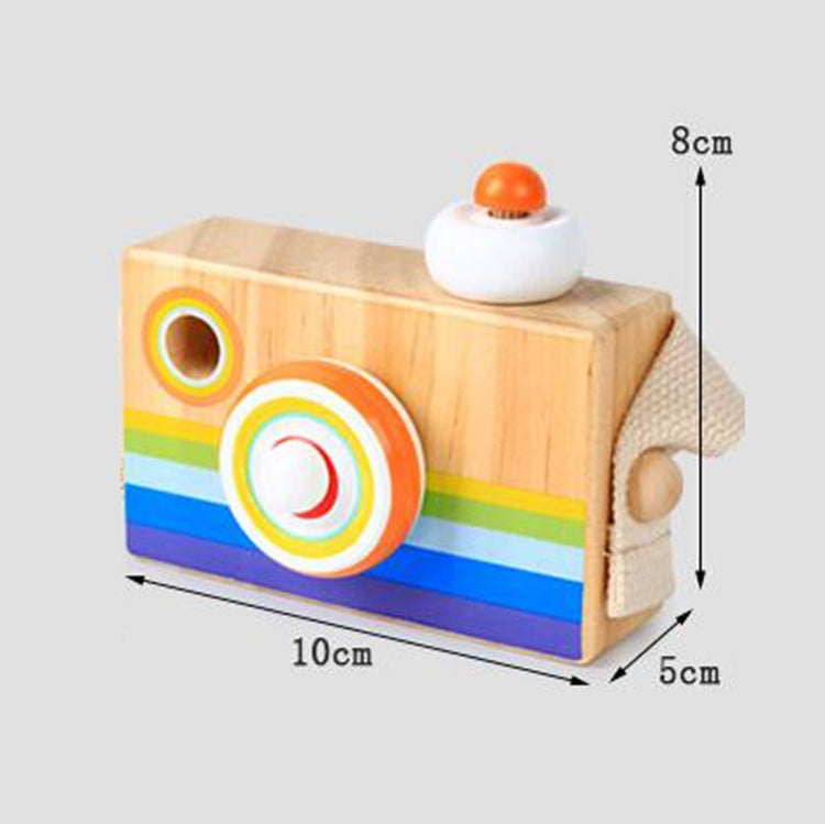 Mini giocattolo in legno per fotocamera reflex SLR per cartoni animati, regalo per bambini