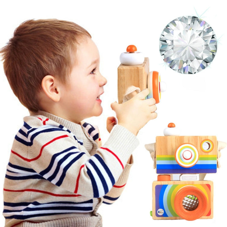 Mini giocattolo in legno per fotocamera reflex SLR per cartoni animati, regalo per bambini