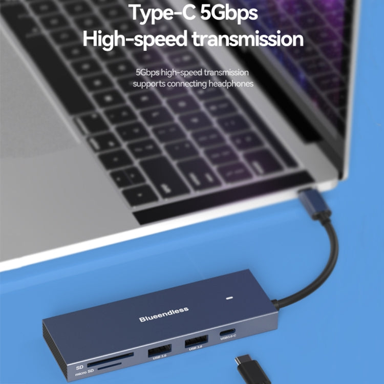 Blueendless Docking Station Type-C 7-in-1 4K@60Hz