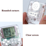 Mini console di gioco portatile 4 pezzi con portachiavi