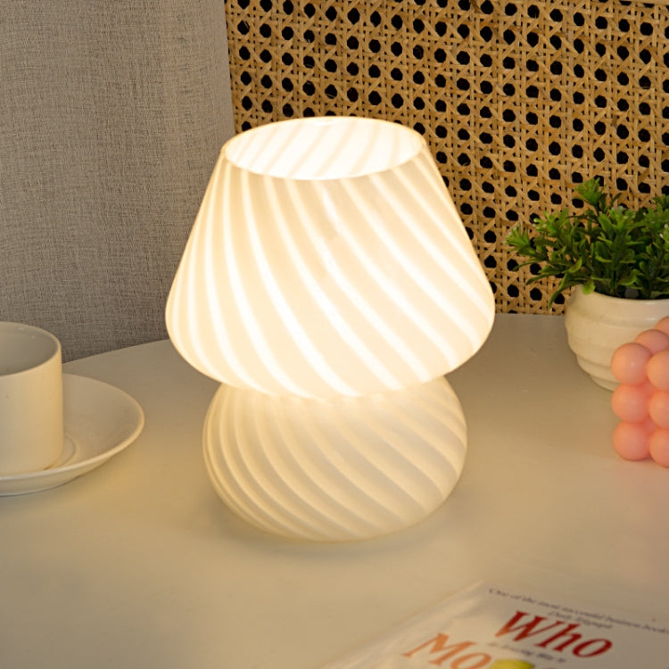 PJ-104 Lampada da tavolo decorativa da comodino in vetro a forma di fungo da 5 W, spina CN, specifica:, Monochrome Warm Light, Three-color Dimming, Tmall Elf Light Bulb, Remote Control + Tmall Elf Bulb