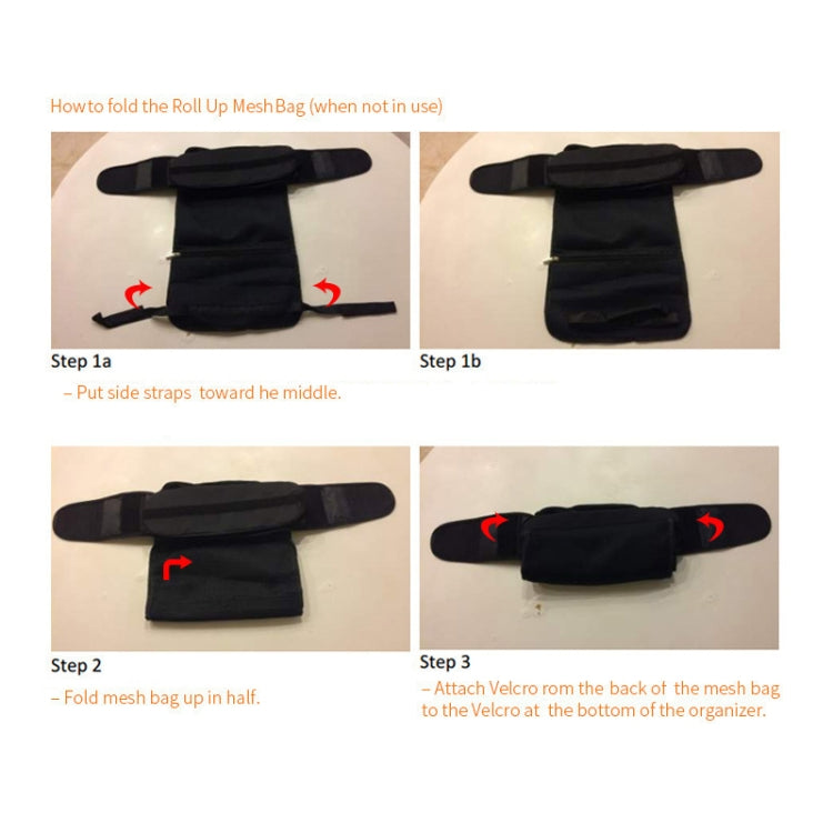 Borsa da appendere per passeggino Borsa da appendere di grande capacità Borsa da appendere pieghevole per cestello portaoggetti, Stroller Storage Bag