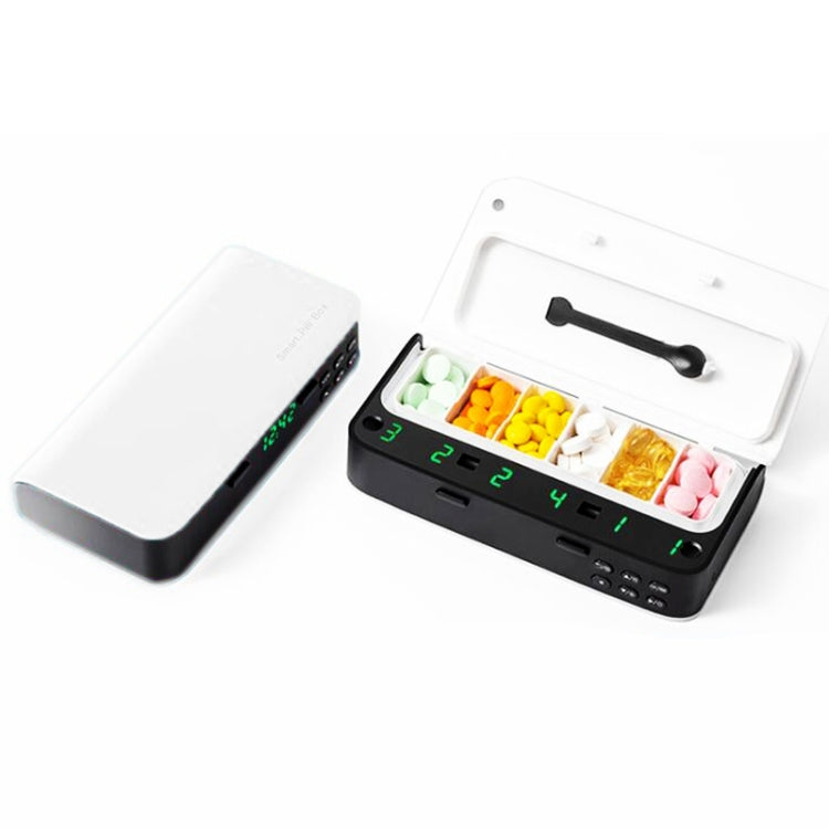XM-ZY02 Piccolo portapillole elettronico intelligente Magazzino separato per ricordare agli anziani di prendere medicine regolarmente Portapillole portatile