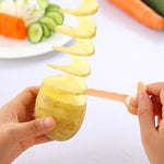 Tagliapatate per verdure con affettatrice a spirale per carote, Carrot Spiral Slicer (Green), Carrot Spiral Slicer (Blue)