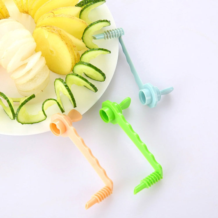 Tagliapatate per verdure con affettatrice a spirale per carote, Carrot Spiral Slicer (Green), Carrot Spiral Slicer (Blue)
